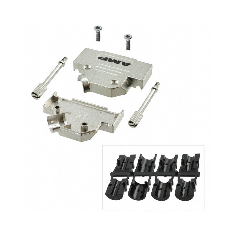 1 pcs : 5-1478763-3 - CONN BACKSHELL 25POS 45DEG SHLD