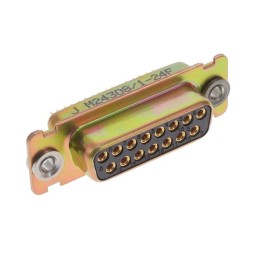 1 pcs : M24308/1-24F - CONN D-SUB RCPT 15POS PNL MNT