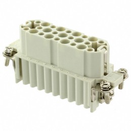 1 pcs : 0936010099 - 25P + PE FEMALE INSERT 10A 250V/