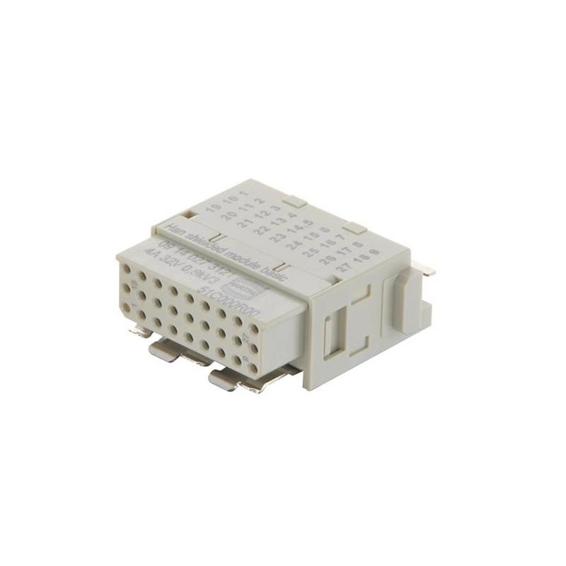 1 pcs : 09140273121 - HAN SHIELDED MODULE 27PIN FEMALE