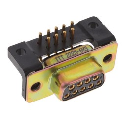 1 pcs : M24308/23-37F - CONN D-SUB RCPT 9POS R/A SOLDER