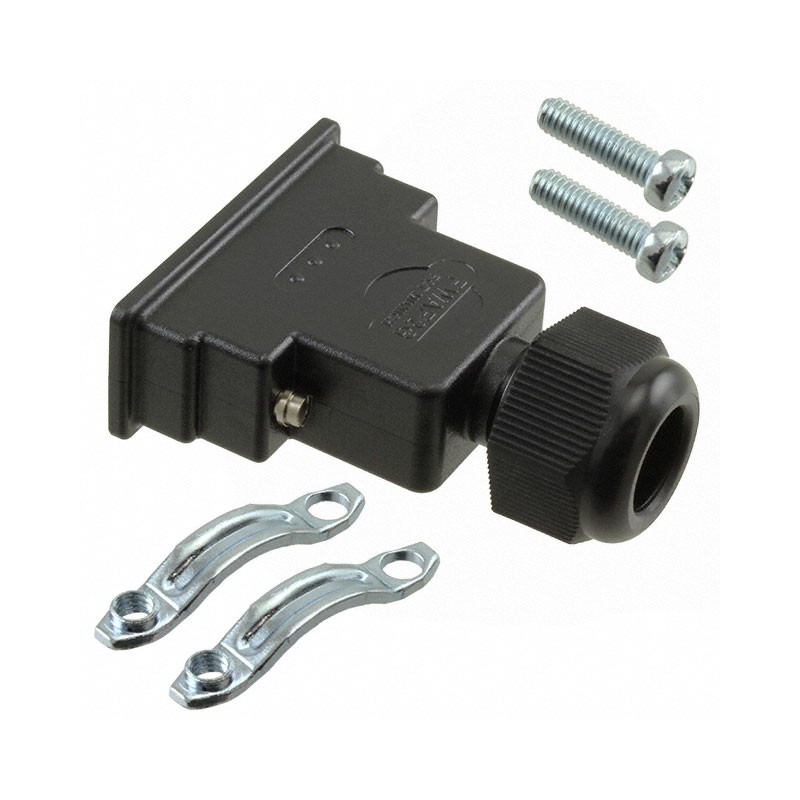 1 pcs : 1731100020 - CONN BACKSHELL 15POS 180DEG BLK