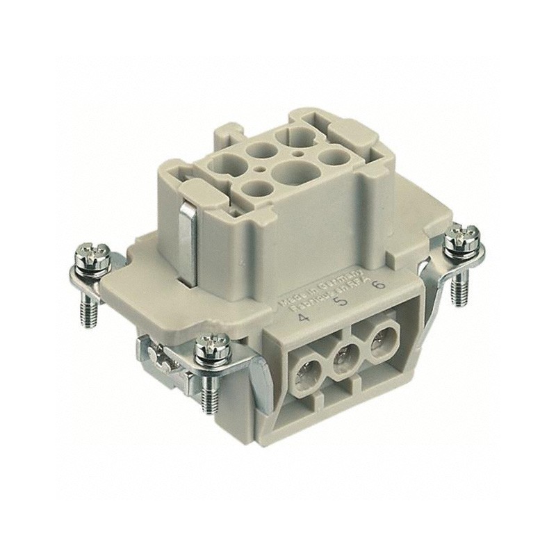 1 pcs : 09330062701 - INSERT FEMALE 6POS+1GND SCREW