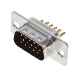 1 pcs : 1731130147 - CONN D-SUB HD PLUG 15POS PNL MNT