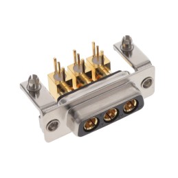 1 pcs : 685M3W3203L461 - CONN D-SUB RCPT 3POS R/A SLDR