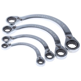 1 pcs - RS PRO 4-Piece Spanner Set, 3/8 x 7/16 - 3/4 x 7/8 in, Chrome Vanadium Steel