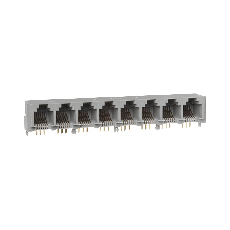 1 pcs : TM5RJ1-4848(50) - CONN MOD JACK 6P6C R/A UNSHLD
