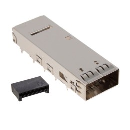 1 pcs : QSFPK-PF-01 - CONN QSFP RCPT W/CAGE 38POS R/A