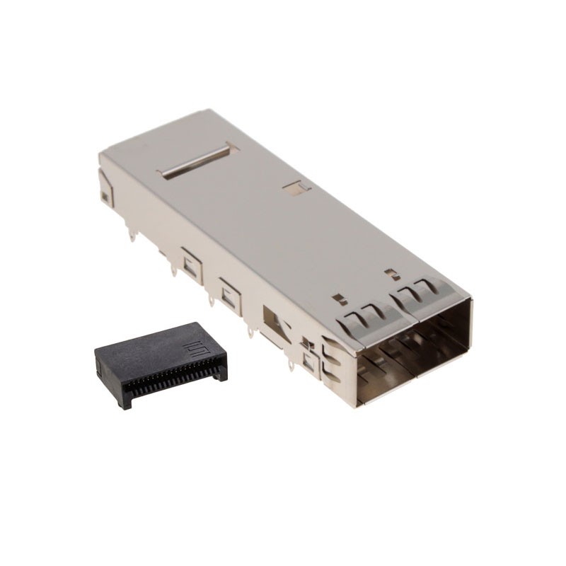 1 pcs : QSFPK-PF-01 - CONN QSFP RCPT W/CAGE 38POS R/A
