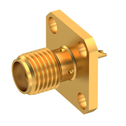 1 pcs : R125403000 - SMA / SQUARE FLANGE JACK RECEPTA