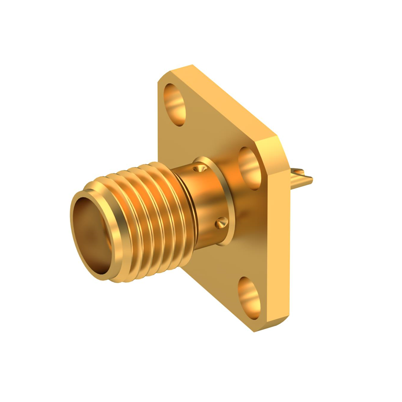 1 pcs : R125403000 - SMA / SQUARE FLANGE JACK RECEPTA