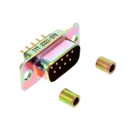 1 pcs : M24308/24-13Z - CONN DSUB PLUG 9POS PNL MNT SLDR