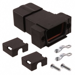 1 pcs : 09670090436 - CONN BACKSHELL 9POS 180DEG BLACK