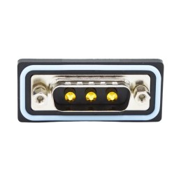 1 pcs : CDFR3W3113L261 - CONN D-SUB PLUG 3POS R/A SLDR