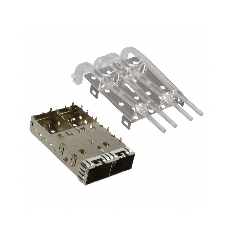 1 pcs : 2007262-1 - CONN SFP+ CAGE 1X2 PRESS-FIT R/A