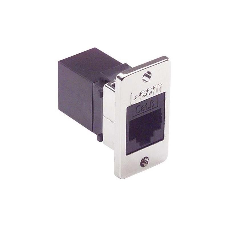 1 pcs : ECF504-C6 - CAT 6 RJ45 PNL CPLR KIT