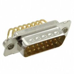 1 pcs : 1731090062 - CONN D-SUB PLUG 15POS R/A SLDR