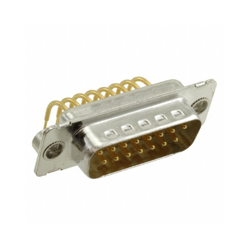 1 pcs : 1731090062 - CONN D-SUB PLUG 15POS R/A SLDR