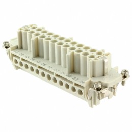 1 pcs : 0936010297 - 24P+PE FEMALE INSERT 16A 500V/UL
