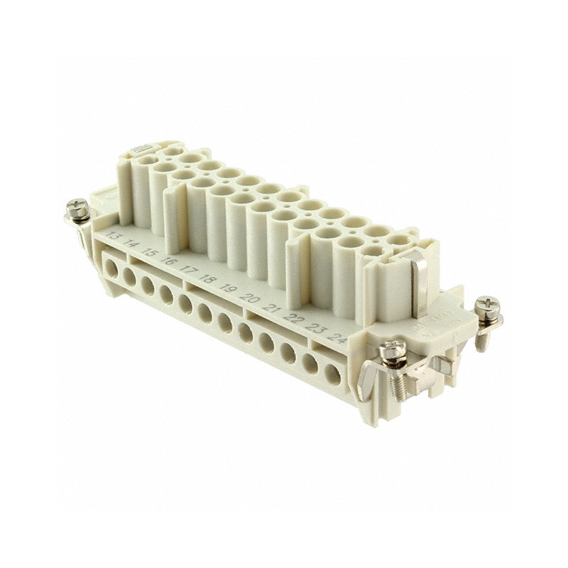 1 pcs : 0936010297 - 24P+PE FEMALE INSERT 16A 500V/UL