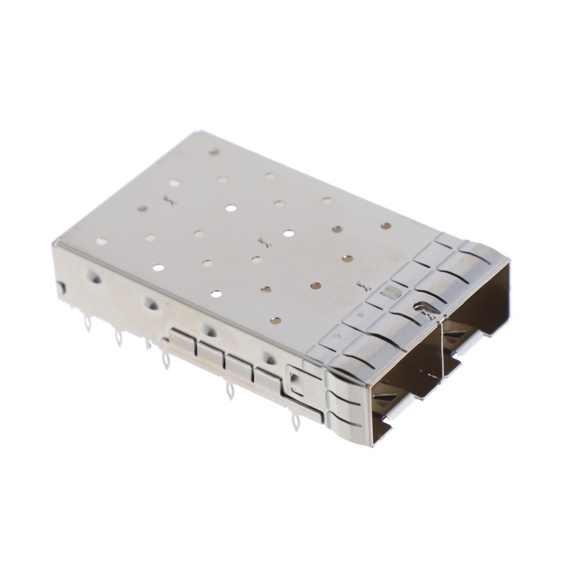 1 pcs : 0747548220 - CONN SFP+ CAGE 1X2 PRESS-FIT R/A