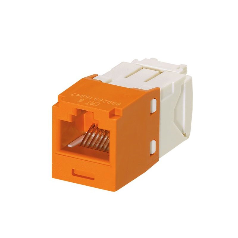 1 pcs : CJ688TGOR - MINI-COM MODULE, CAT 6, UTP, 8 P