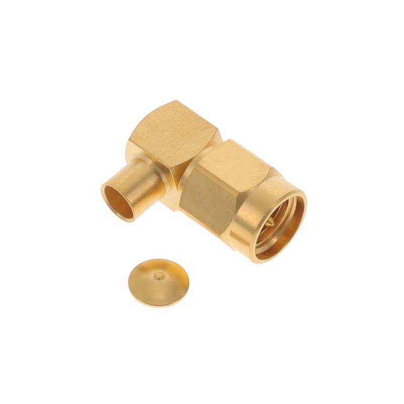 1 pcs : R125154000 - SMA / RIGHT ANGLE PLUG SOLDER TY