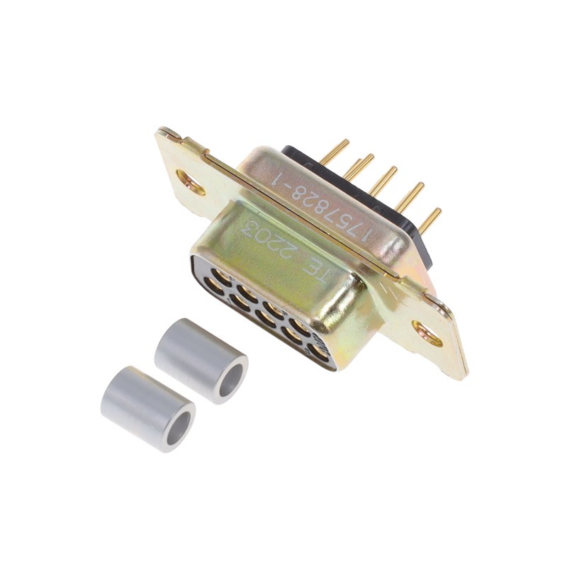 1 pcs : 1757828-1 - CONN D-SUB RCPT 9POS VERT SLDR