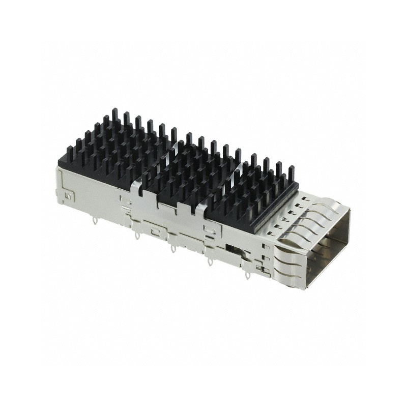 1 pcs : 2170704-5 - CONN QSFP28 CAGE W/HSINK R/A