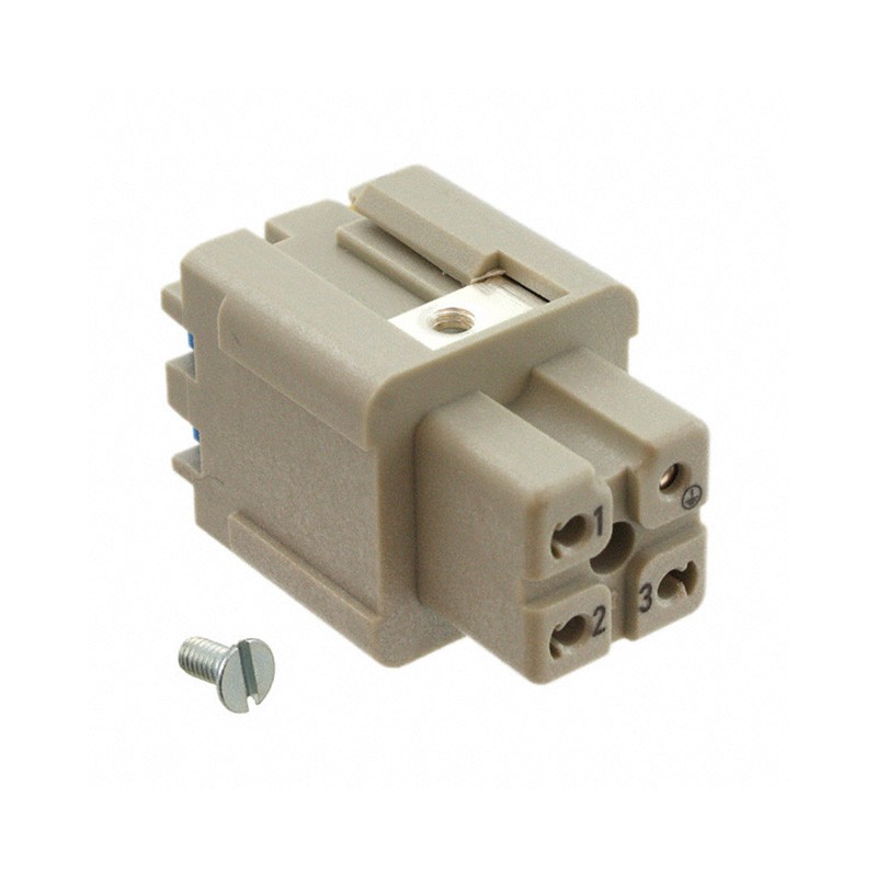 1 pcs : 09200032733 - INSERT FEMALE 3POS+1GND PUSH IN