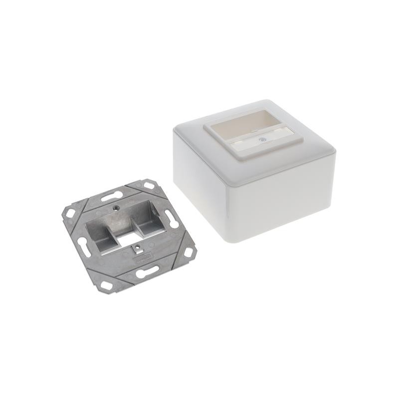 1 pcs : 130B20D10002KE - WALL OUTLET, OUTLET, AP, 1 PORT,