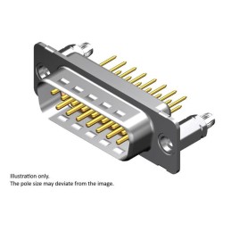 1 pcs : 1731090243 - FCT DSUB STR PC PLG 37 PN W/SNAP