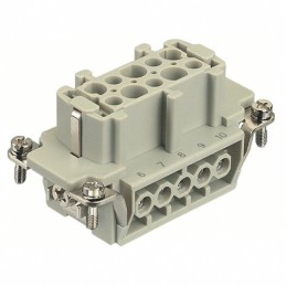 1 pcs : 09330102701 - INSERT FEMALE 10POS+1GND SCREW