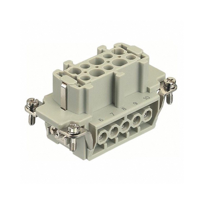 1 pcs : 09330102701 - INSERT FEMALE 10POS+1GND SCREW