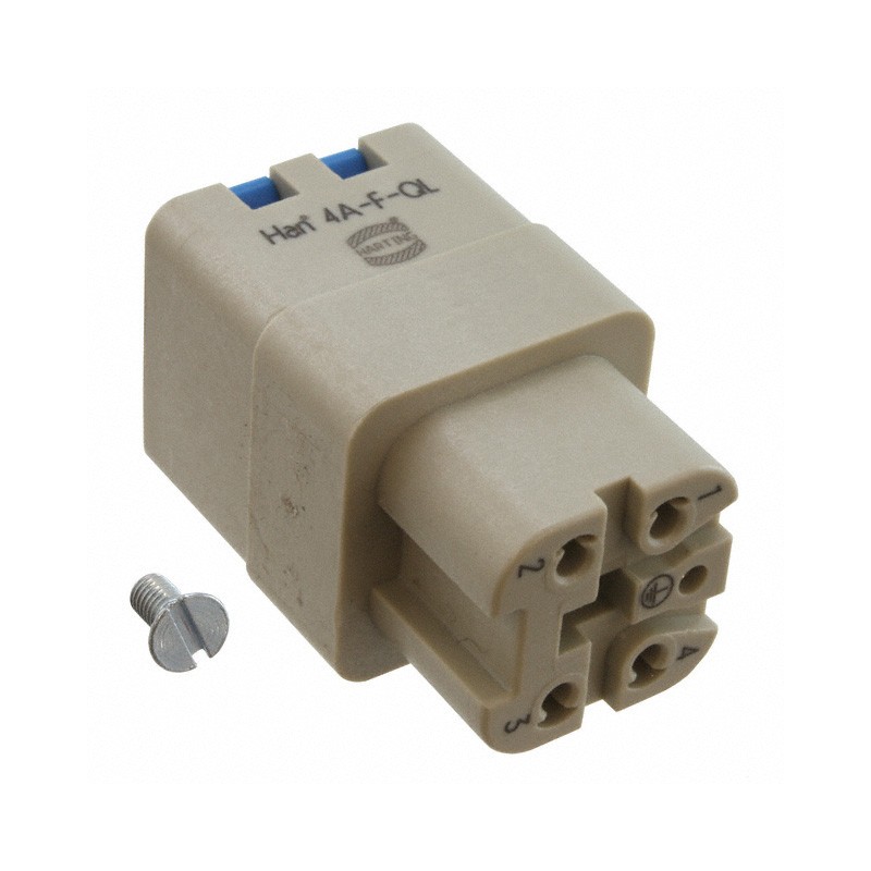 1 pcs : 09200042734 - INSERT FEMALE 4POS+1GND PUSH IN