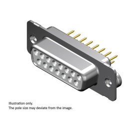 1 pcs : 1731091011 - FCT DSUB STR PC RCPT 25 PN W/CLI