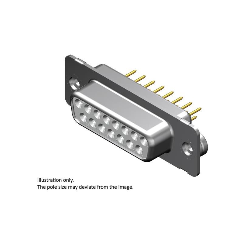 1 pcs : 1731091011 - FCT DSUB STR PC RCPT 25 PN W/CLI