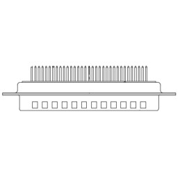 1 pcs : 1731090729 - CONN D-SUB PLUG 50POS VERT SLDR