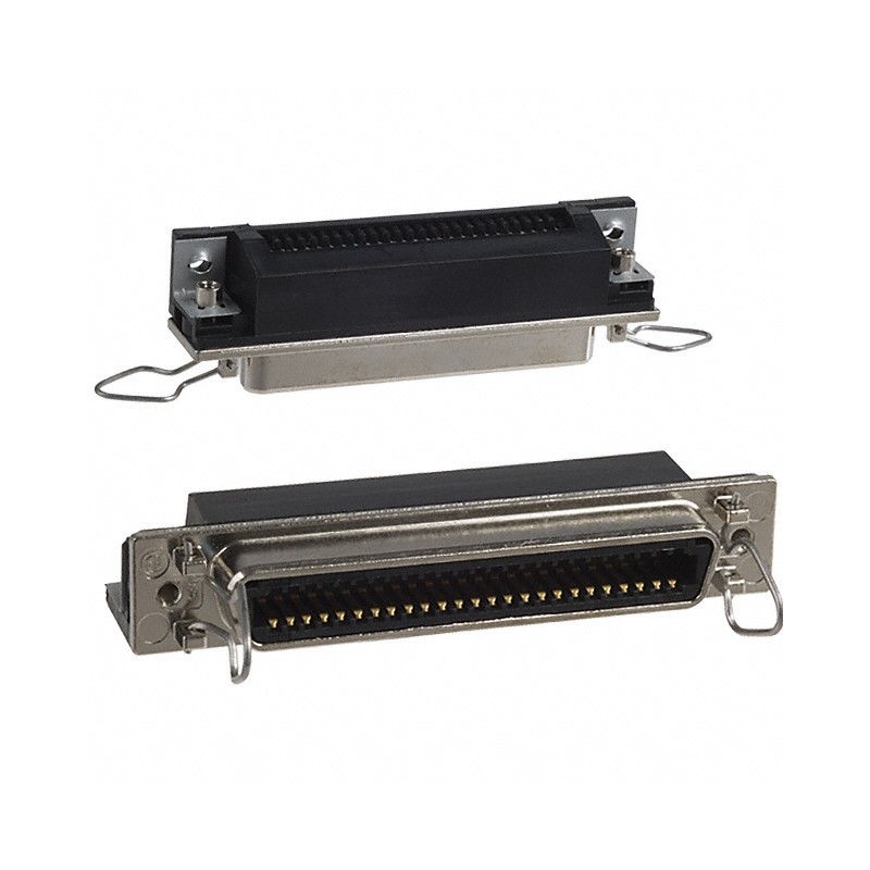 1 pcs : 5554901-1 - CONN RCPT 50POS R/A SOLDER