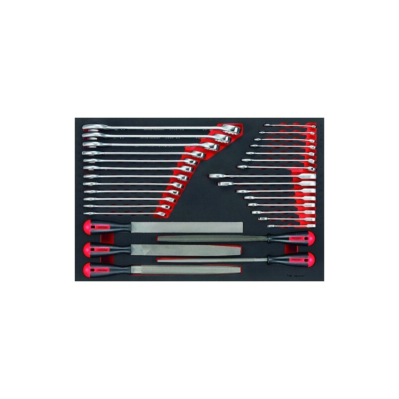 1 pcs - Teng Tools 32-Piece Spanner Set, 8 mm, 9 mm, 10 mm, 11 mm, 12 mm, 13 mm, 14 mm, 15 mm, 16 mm, 17 mm, 18 mm, 19 mm, 20