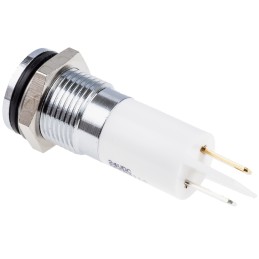 1 pcs - RS PRO Orange Panel Mount Indicator, 220V ac, 14mm Mounting Hole Size, Faston, Solder Lug Termination, IP67