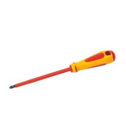 1 pcs - SAM Phillips Insulated Screwdriver, 3 mm Tip, 200 mm Blade, VDE/1000V, 310 mm Overall