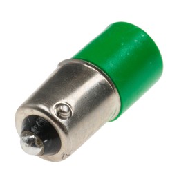 1 pcs - RS PRO Green Panel Mount Indicator, 130V ac, 25 x 10mm Mounting Hole Size