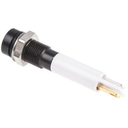 1 pcs - RS PRO Orange Panel Mount Indicator, 10.8 - 13.2V dc, 6mm Mounting Hole Size, IP67