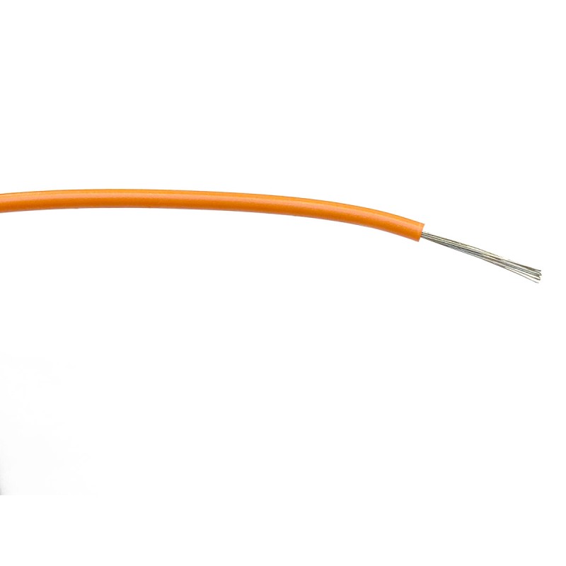 500 pcs - RS PRO Orange 0.75 mm² Hook Up Wire, 18 AWG, 24/0.2 mm, 500m, PVC Insulation