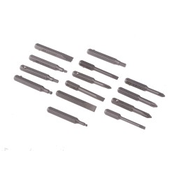 1 pcs - Facom Hexagon, Phillips, Pozidriv, Slotted Interchangeable Precision Screwdriver Set, 15-Piece