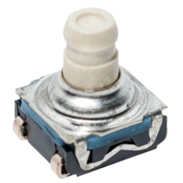 750 pcs - IP67 Black Button Tactile Switch, SPST 50 mA 3.3 (Dia.)mm Surface Mount