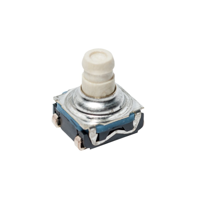 750 pcs - IP67 Black Button Tactile Switch, SPST 50 mA 3.3 (Dia.)mm Surface Mount