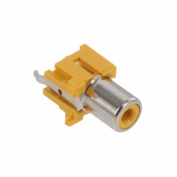 1 pcs : KLPX-0848-2-Y - RCA PHONO JACK, VERTICAL, YLW RO