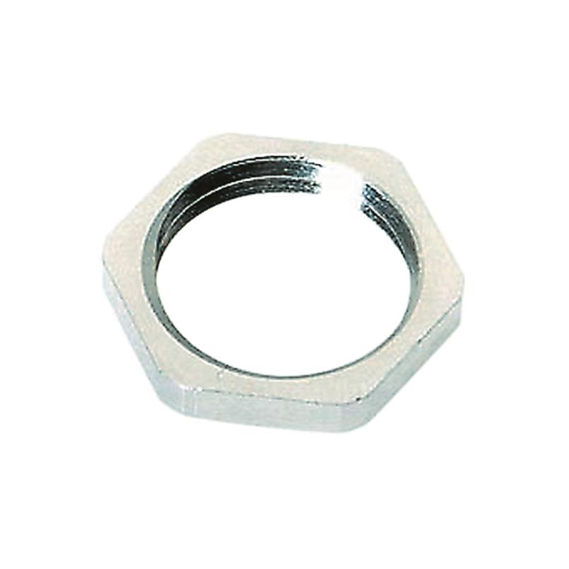 1 pcs : 21010000008 - CONN LOCKNUT PG9 SILVER